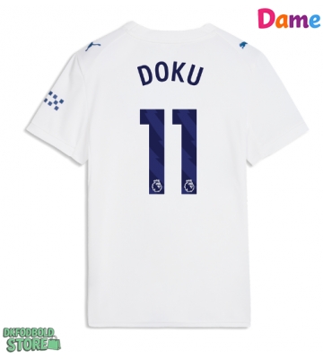 Manchester City Jeremy Doku #11 Replika Tredjetrøje Dame 2026-27 Kortærmet